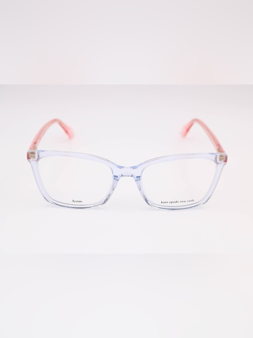 Kate Spade Wanda clear and pink Crystal Square 900 Eyeglasses Frames 53-18-14